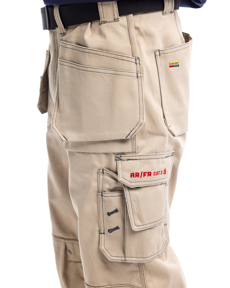 Blaklader Khaki FR Pants With Utility Pockets 163615502700