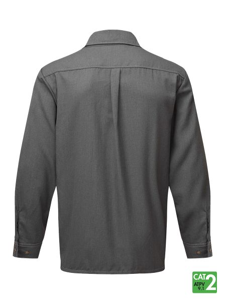 IFR Men's Gray FR Westex® DH Air 5.5 Oz Deluxe Work Shirt DHPGY650