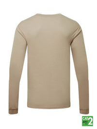 Thumbnail for IFR Men's Khaki FR Front Line 6.9 oz Henley Long Sleeve Shirt FPK660