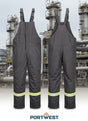 Men's Bizflame 88/12 Grey Insulated FR Winter Bibs Style FR429GR