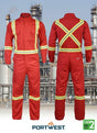 Portwest Bizflame Red 88/12 Iona 7oz Men's FR Coverall FR511RE