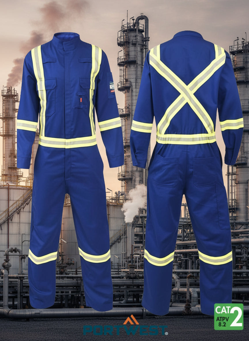Women's Bizflame 88/12 7oz Royal Blue FR Coverall FR521RB