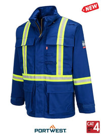 Thumbnail for Men's Bizflame Royal 88/12 Insulated FR Winter Parka Style FR612RB