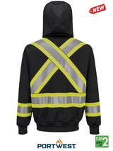 Men's Bizflame Black  Knit 4" 10 oz FR Hoodie Style FR747BK