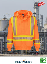 Men's Bizflame Orange Knit 4" 10 oz FR Hoodie Style FR747OR