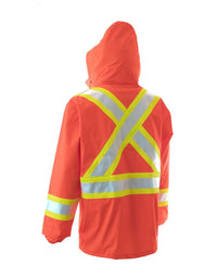 Thumbnail for Forcefield High Visibility Orange FR Rain Jacket 023-7055