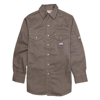 Thumbnail for Rasco FR Men's Gray Heavy Weight Work Shirt GFR1014