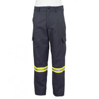 Thumbnail for FR Charcoal Gray Cargo Pant W/ Reflective Striping