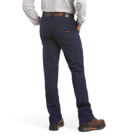 Thumbnail for Ariat FR M5 Straight-Leg Stretch Dura-Light Navy Canvas Pant 10034648