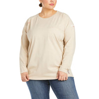 Thumbnail for ARIAT Women's FR Air Crew Long Sleeve T-Shirt - Sand