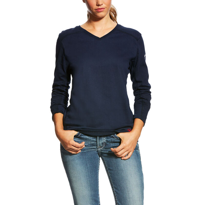 ARIAT Women's FR Navy AC T-Shirt 10022698