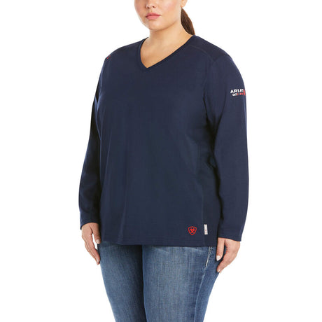 ARIAT Women's FR Navy AC T-Shirt 10022698