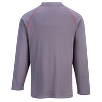 Thumbnail for PORTWEST Crew Gray Long Sleeve FR T Shirt