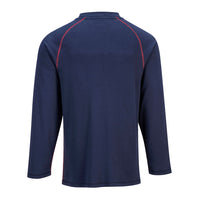 Thumbnail for PORTWEST Crew Navy Long Sleeve FR T Shirt