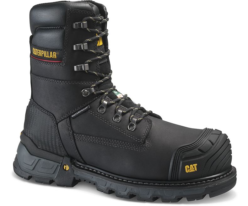 CAT® Men's Black 8" Excavator XL CSA Composite Toe Work Boot P722756