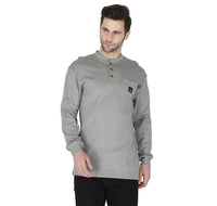 Thumbnail for Forge FR Grey Henley Shirt MFHNLY-004-GREY