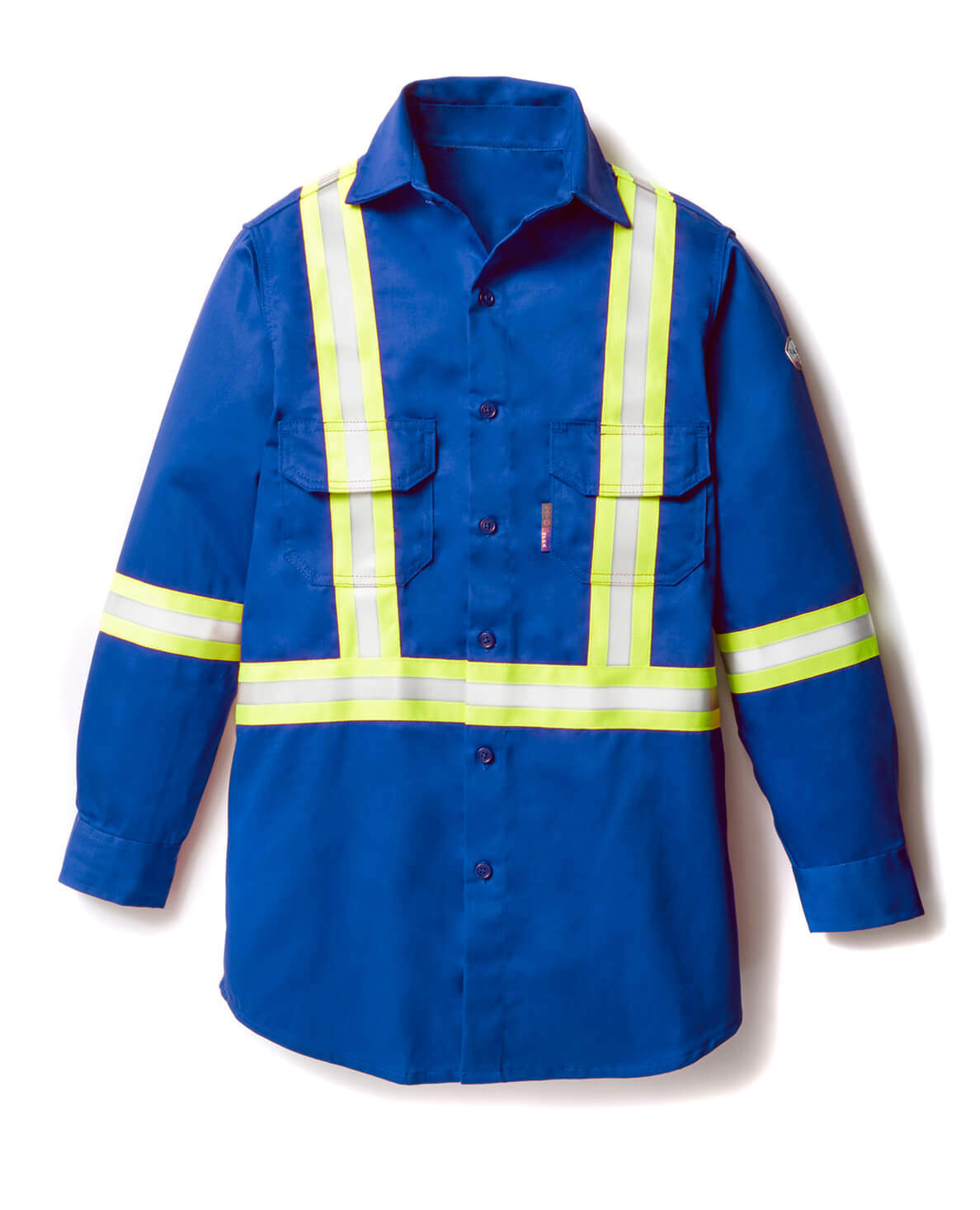 Royal Blue FR Uniform Shirt w/ 2'' CSA Reflective Tape