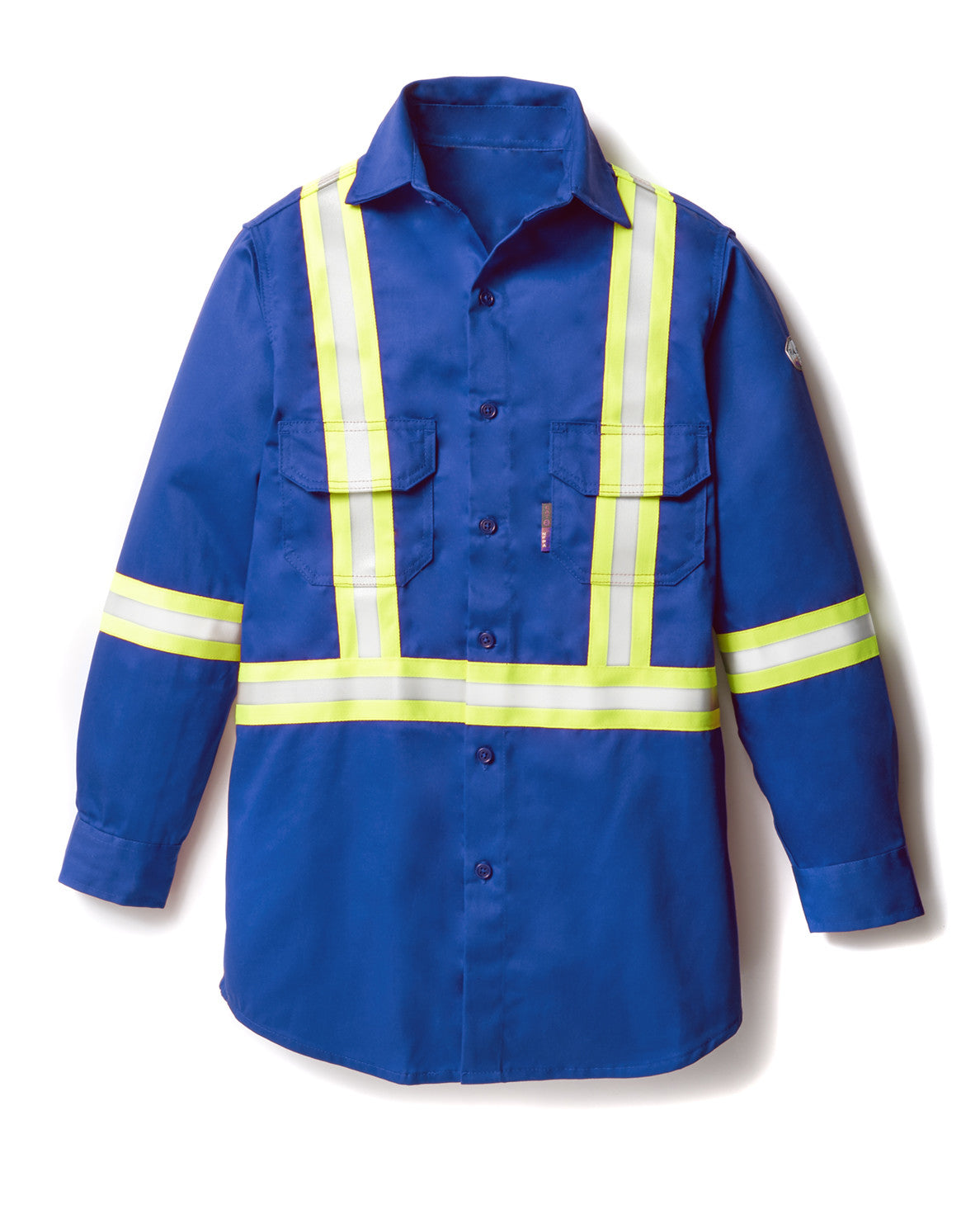 Royal Blue FR Uniform Shirt w/ 2'' CSA Reflective Tape