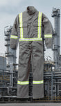 Gray Premium FR Coverall w/ 2" CSA Reflective Tape FR3305GY