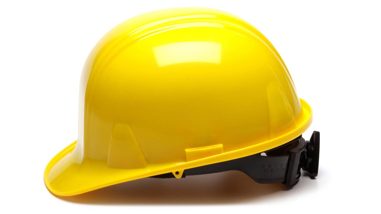 Pyramex Yellow SL Standard Hard Hat 4 Point HP14130