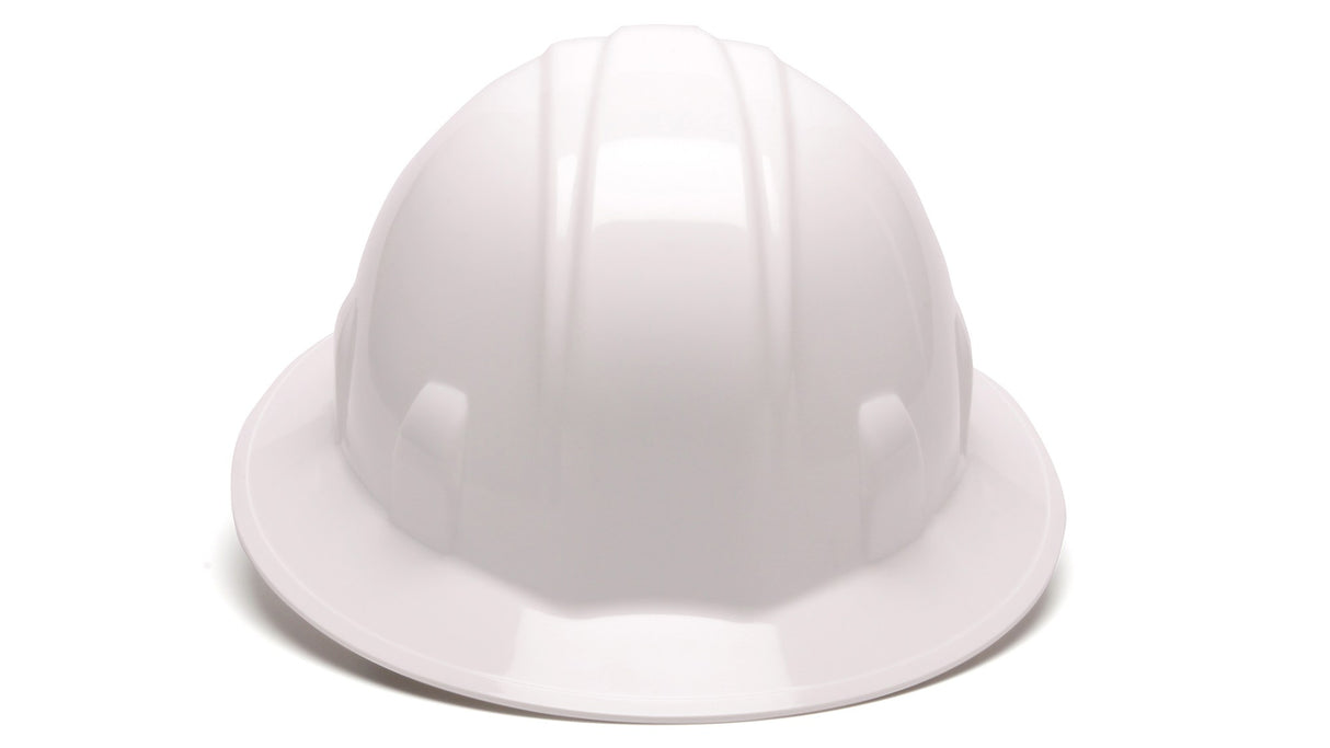 Pyramex White SL Full Brim 4 Pt Ratchet Suspension HP24110