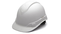 Thumbnail for Pyramex Matte White Graphite Ridgeline Standard Hard Hat HP44116C