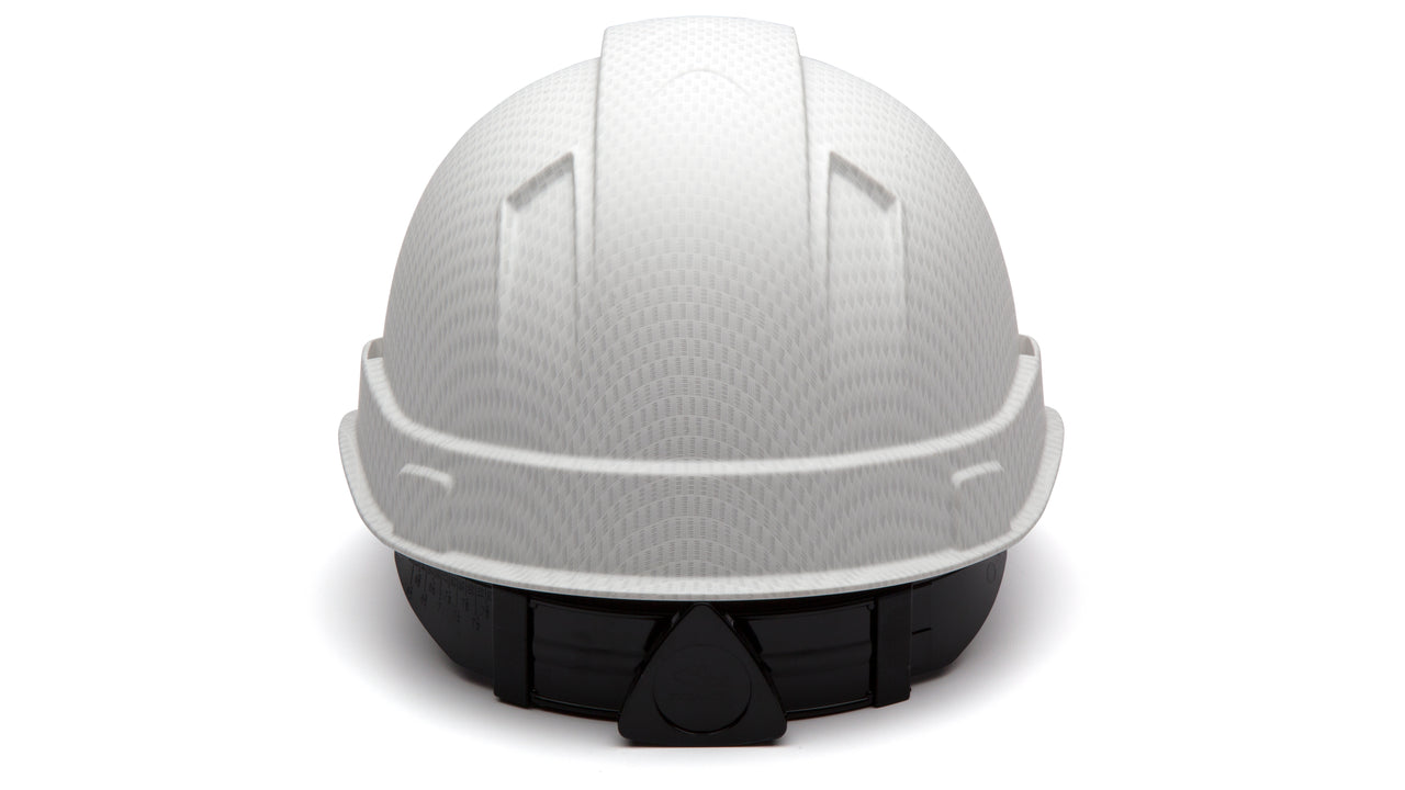 Pyramex Matte White Graphite Ridgeline Standard Hard Hat HP44116C