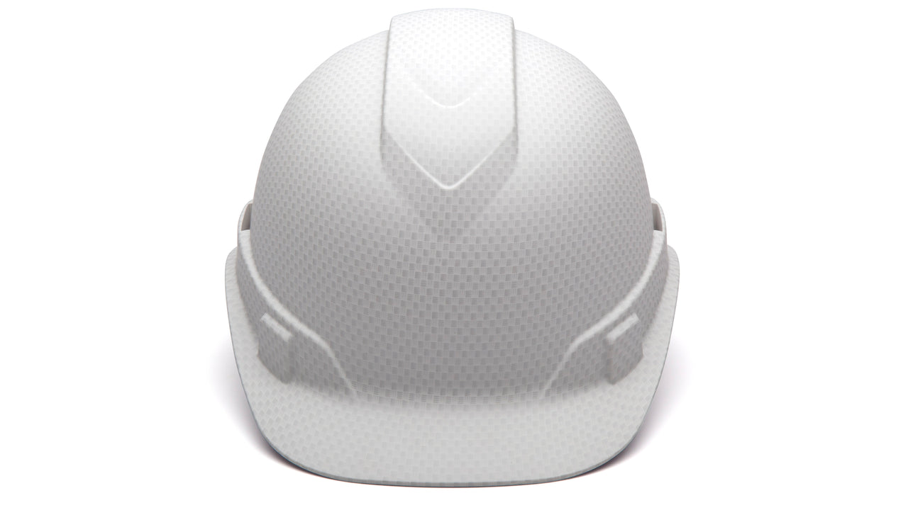 Pyramex Matte White Graphite Ridgeline Standard Hard Hat HP44116C