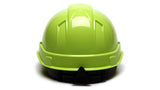 Pyramex Hi Vis Lime Ridgeline Standard 4 Pt Ratchet Suspension HP44131C