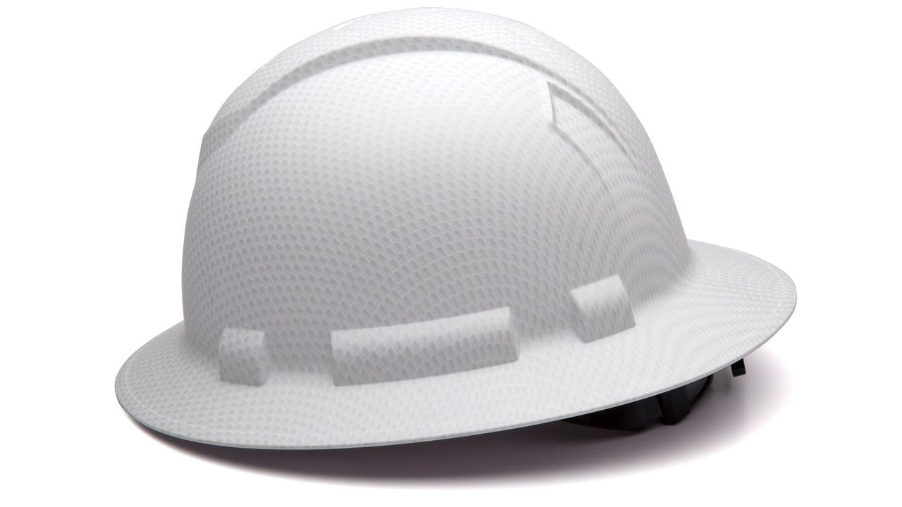 Matte White Graphite Ridgeline Full Brim Hard Hat