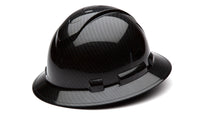 Thumbnail for Pyramex Shiny Black Graphite Ridgeline Full Brim Hard Hat HP54117S