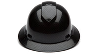 Thumbnail for Pyramex Shiny Black Graphite Ridgeline Full Brim Hard Hat HP54117S