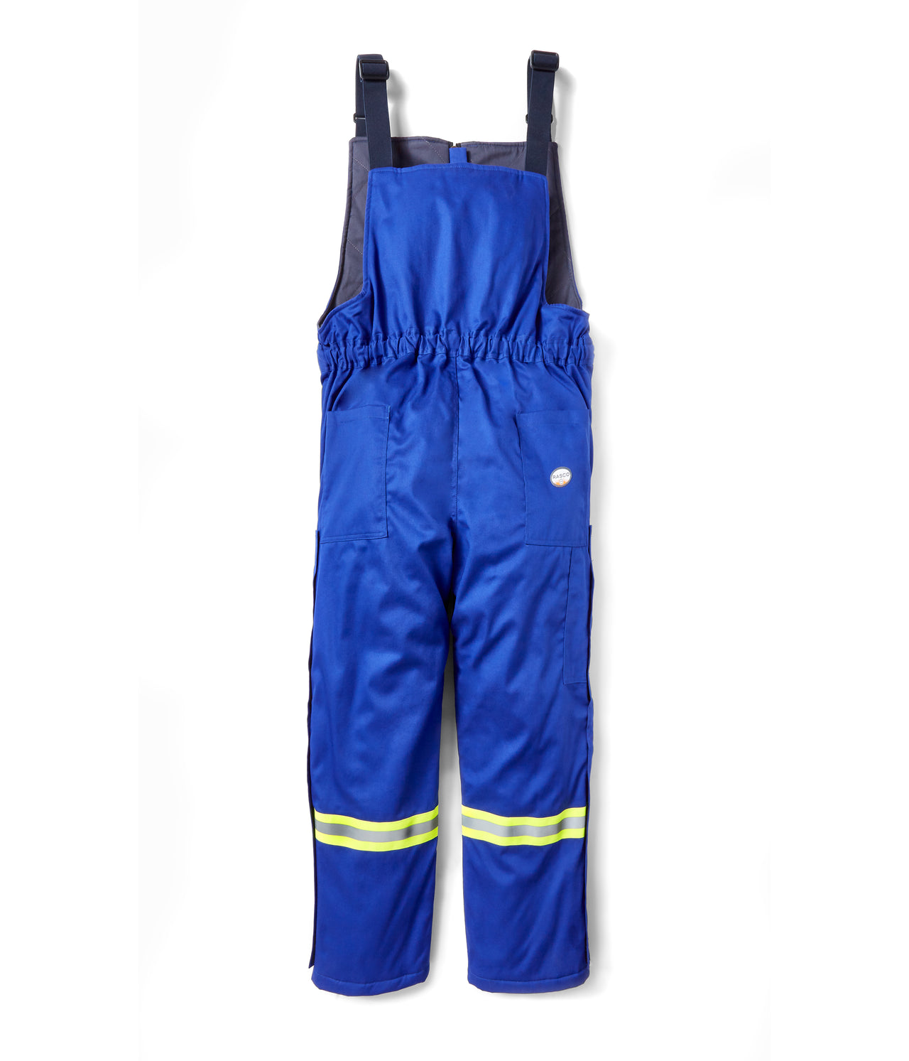 Rasco FR Royal Blue Insulated Bib Overall with 2" Reflective Tape FR2706RB