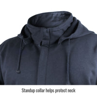 Thumbnail for Black Stallion JF3530-NV AR/FR Cotton Full-Zip Hooded Sweatshirt