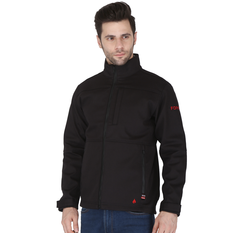 Forge FR Men's Black Ripstop Jacket MFRTJ01-0038